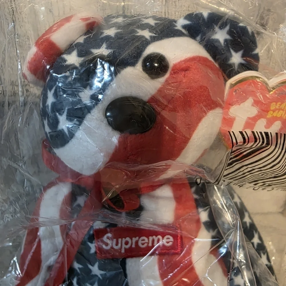 Ty Supreme Stars and Stripes Teddy Bear